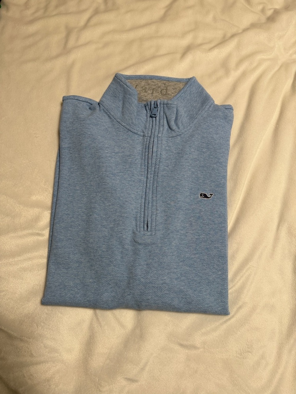 Vineyard Vines Light Blue Men's Quarter-Zip Pullover